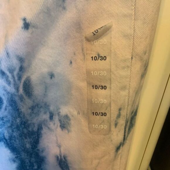 GAP WOMEN'S TIE DYE PINK CHEEKY STRAIGHT HIGH RISE JEAN NWT - Picture 5 of 7